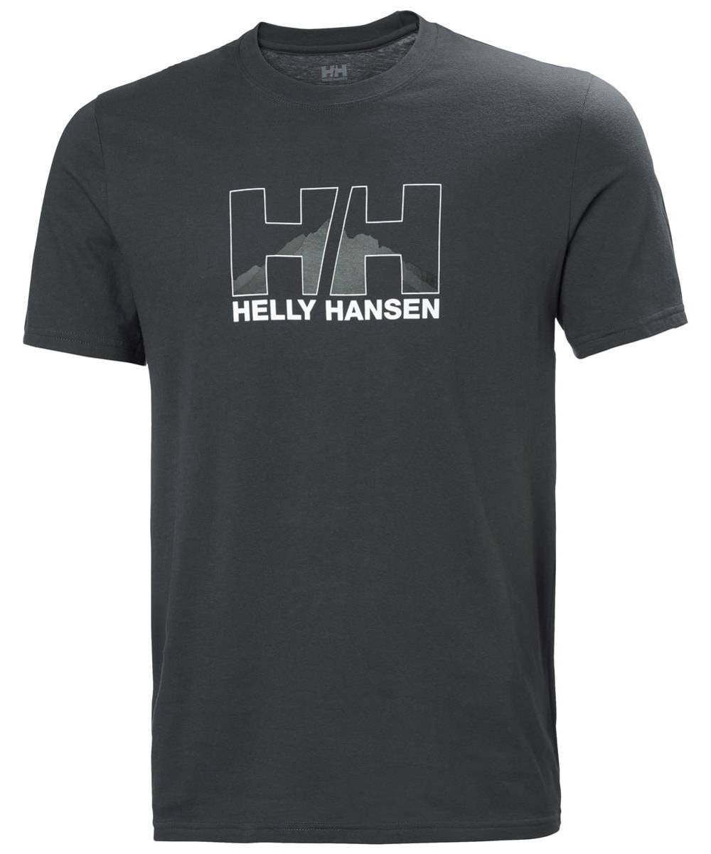 View Mens Helly Hansen Nord Graphic Short Sleeved TShirt Ebony XL information