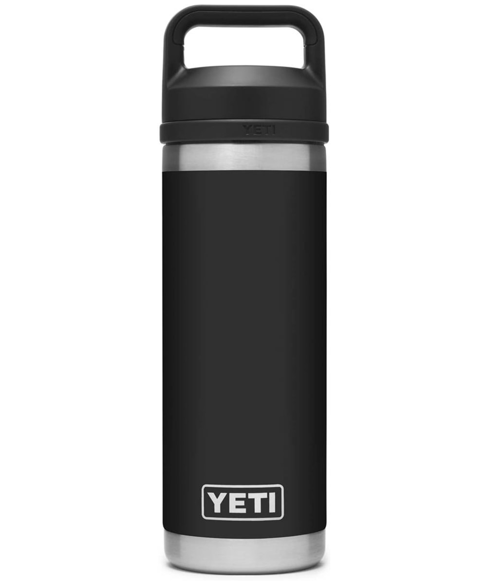 View YETI Rambler 18oz Stainless Steel Vacuum Insulated Leakproof Chug Cap Bottle Black UK 532ml information