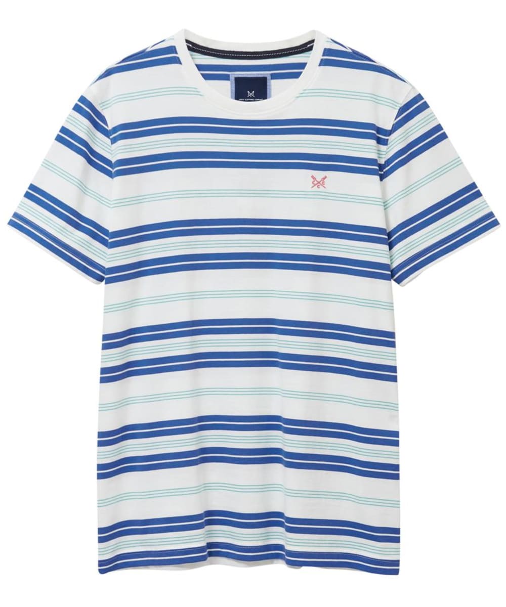 View Mens Crew Clothing Stripe Tshirt Blue Stripe UK L information