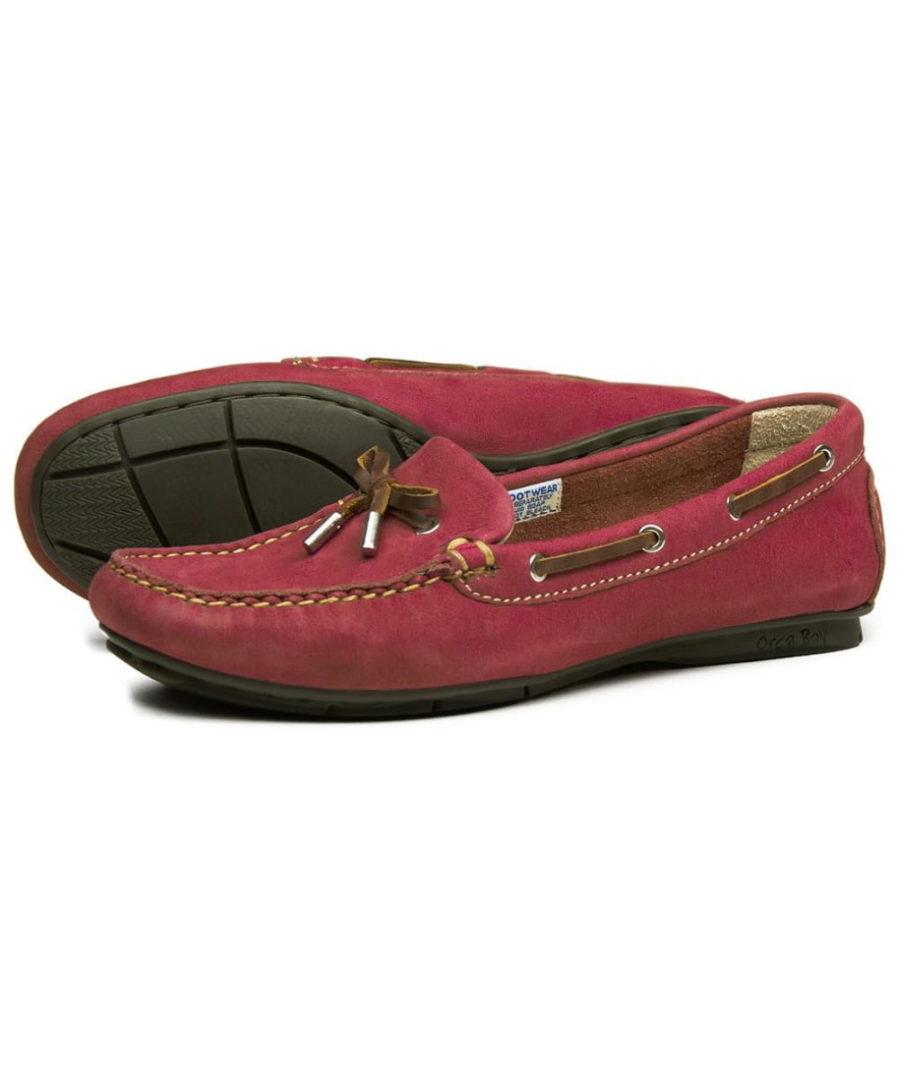 View Womens Orca Bay Ballena Nubuck Leather Loafers Berry UK 55 information