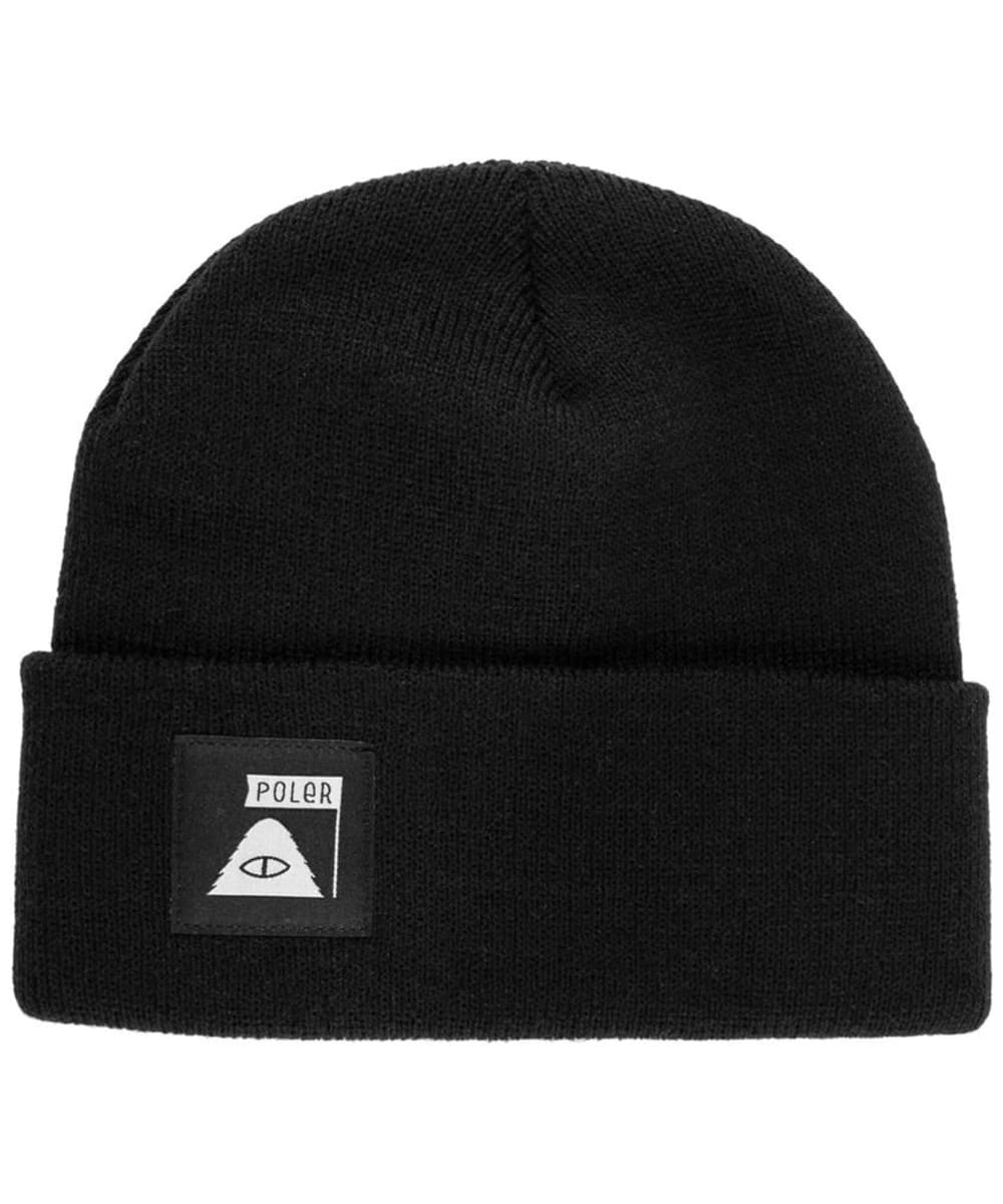 View Mens Poler Daily Driver Cuffed Beanie Hat Black One size information
