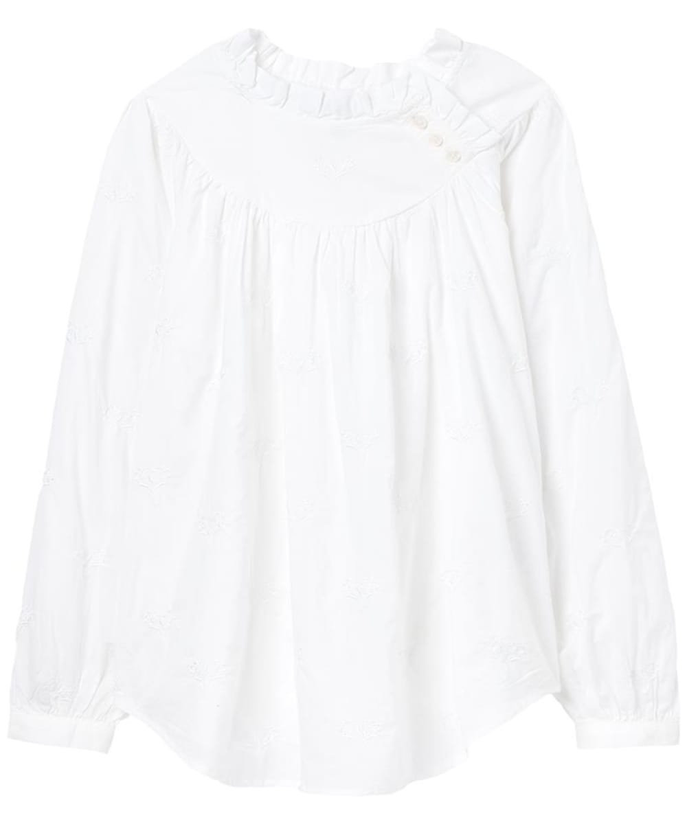 View Womens Joules Arietta Blouse Chalk Embroidered UK 12 information