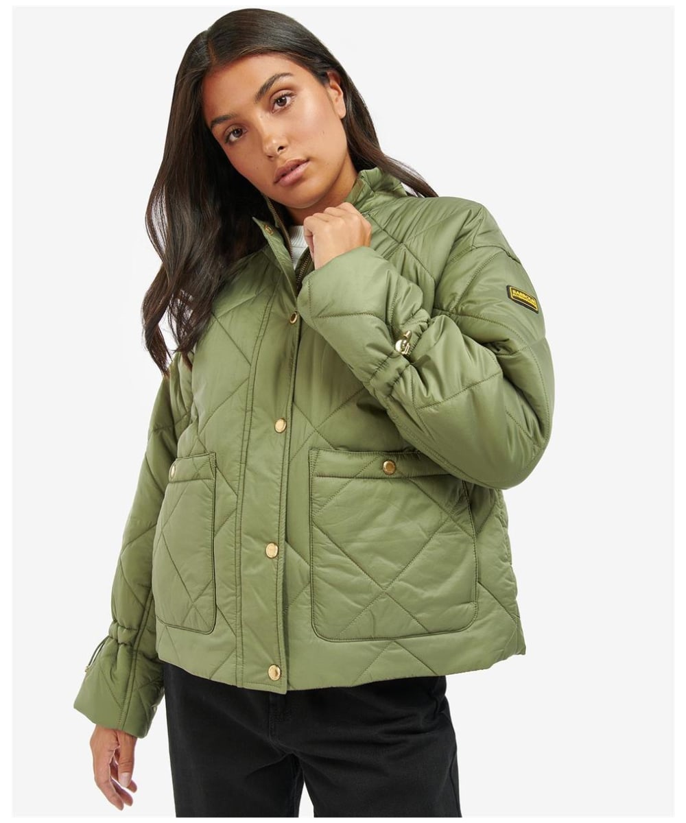 Barbour greenfinch quilted packable coat new arrivals