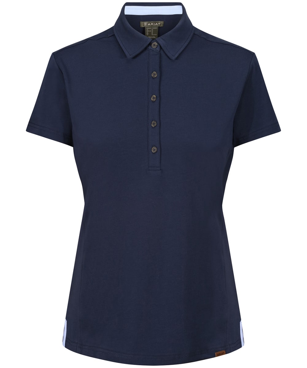 View Womens Ariat Cloverdale Polo Navy UK 810 information
