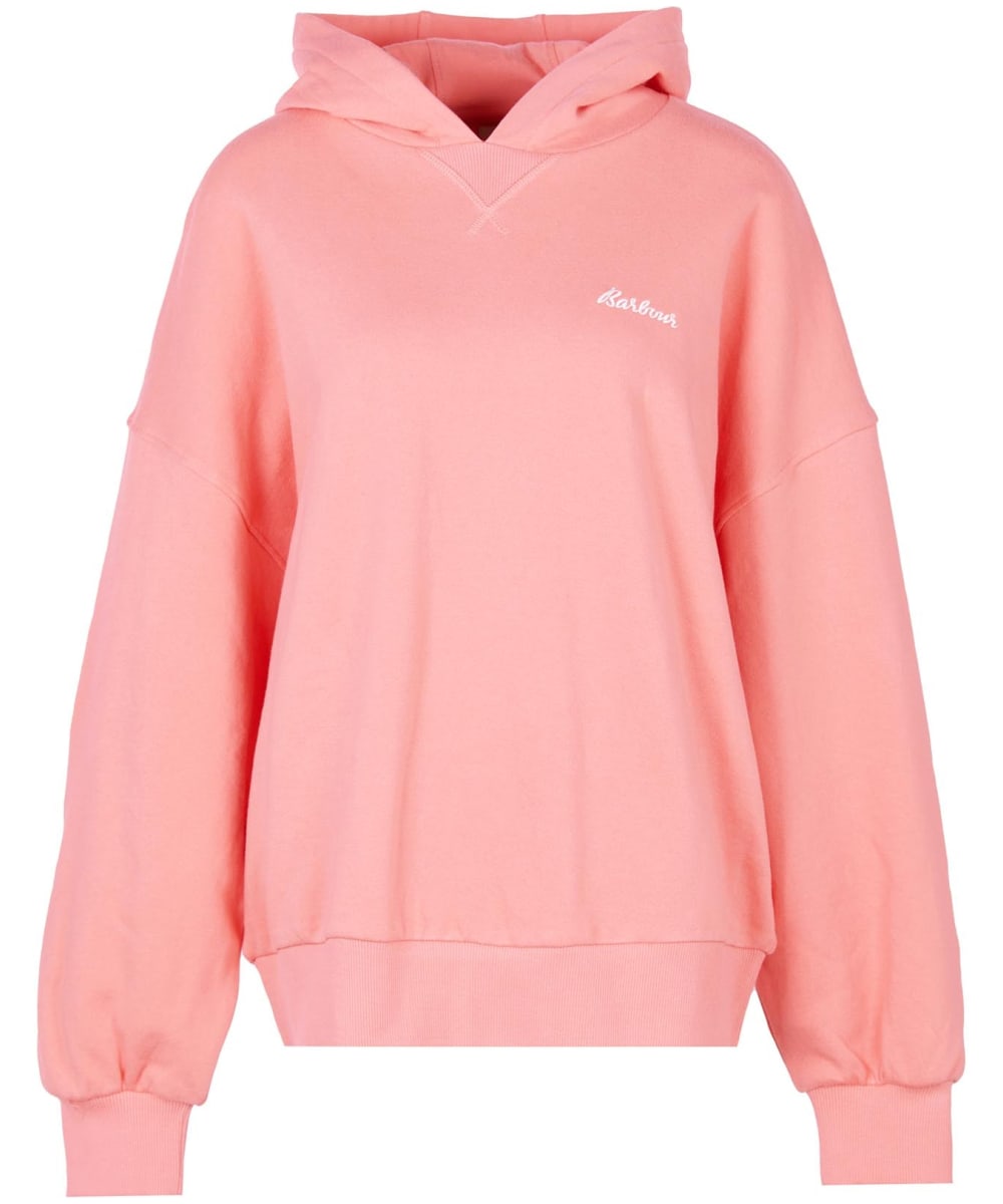 View Womens Barbour Kenmore Hoodie Pink Punch UK 12 information
