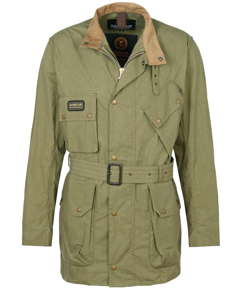 View Mens Barbour International City Casual Jacket Dusky Green UK S information