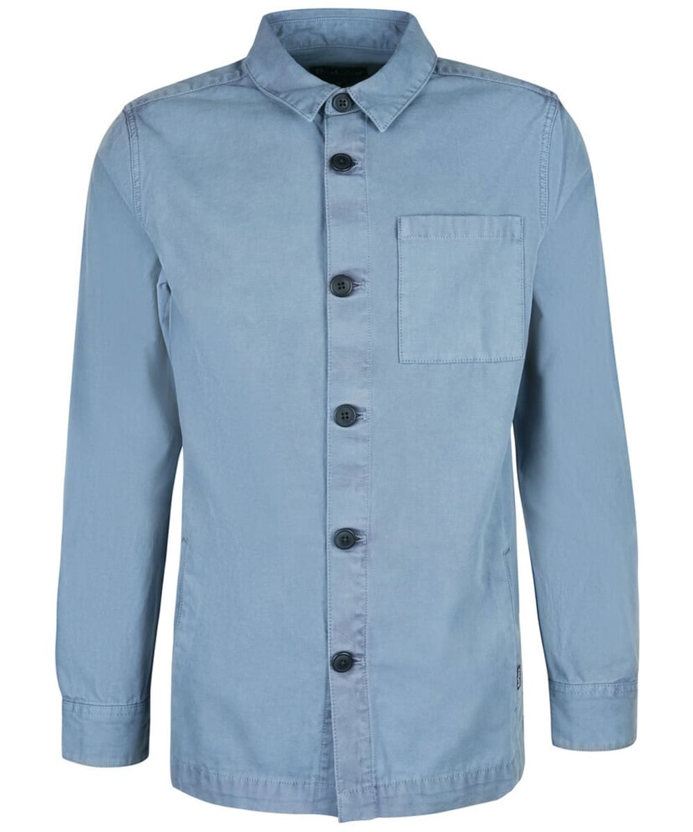 View Mens Barbour Washed Overshirt Washed Blue UK XL information