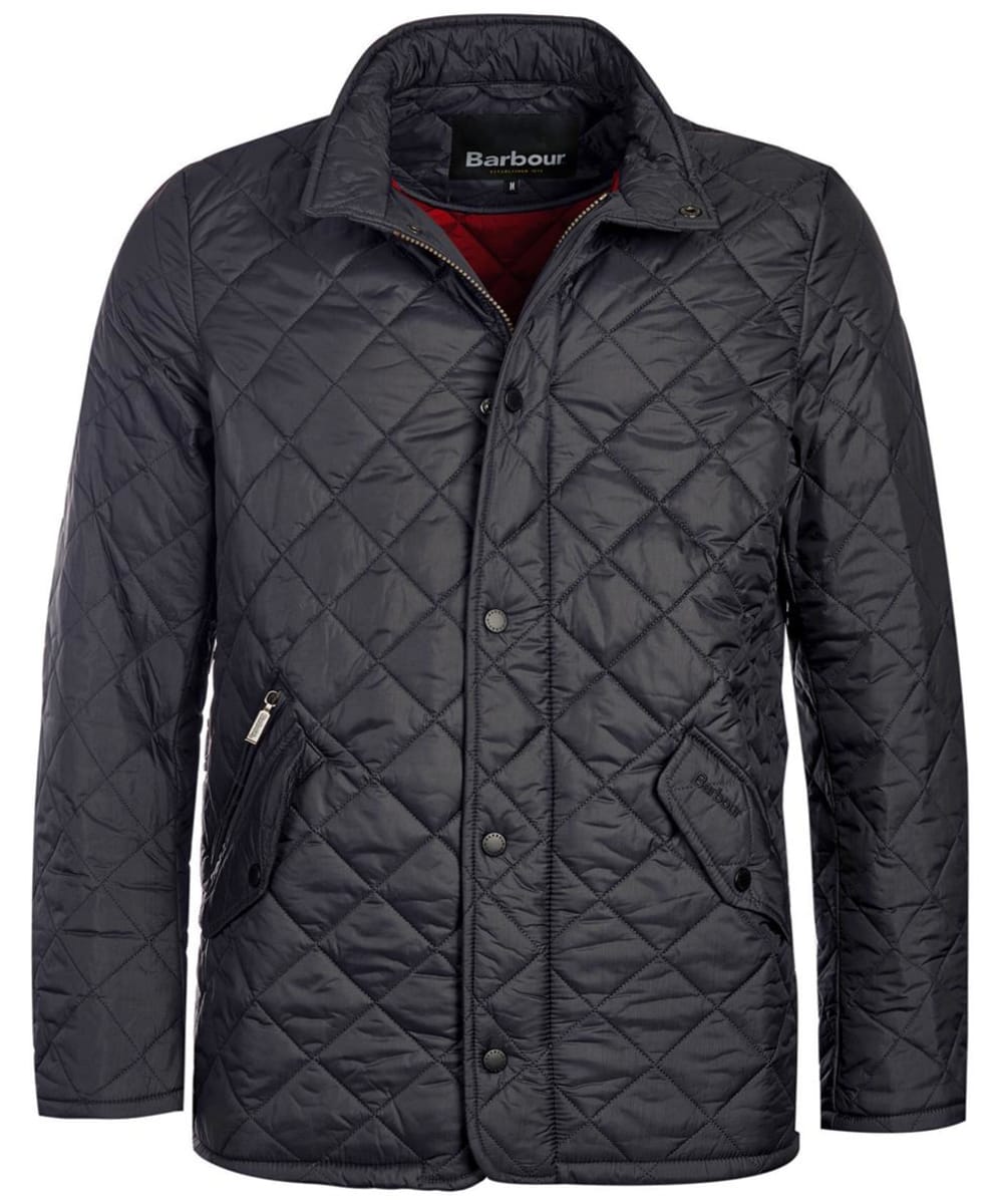 View Mens Barbour Flyweight Chelsea Quilted Jacket Black UK L information