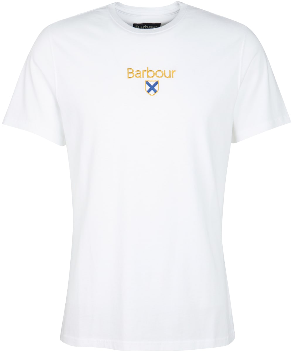 View Mens Barbour Emblem Tee White UK S information
