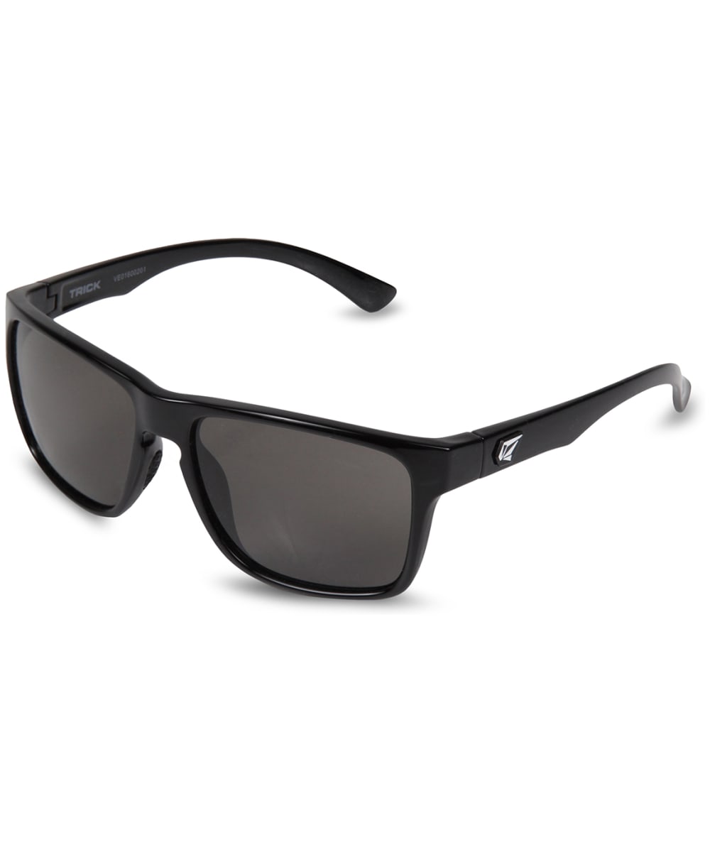 View Mens Volcom Trick Sunglasses Gloss Black Gray Grey One size information