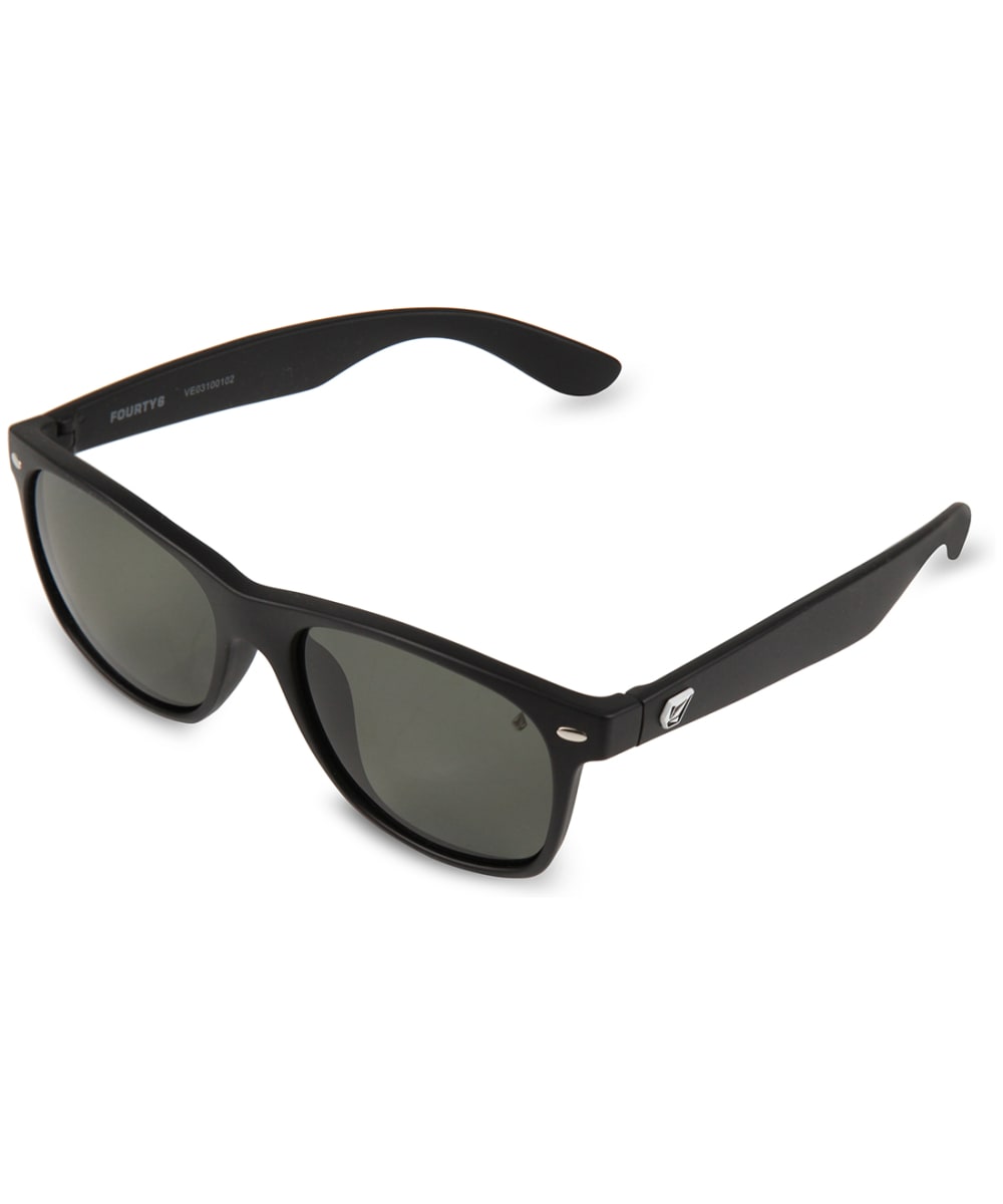 View Mens Volcom Fourty6 Sunglasses Matte Black Gray Polarized Grey Polarized One size information