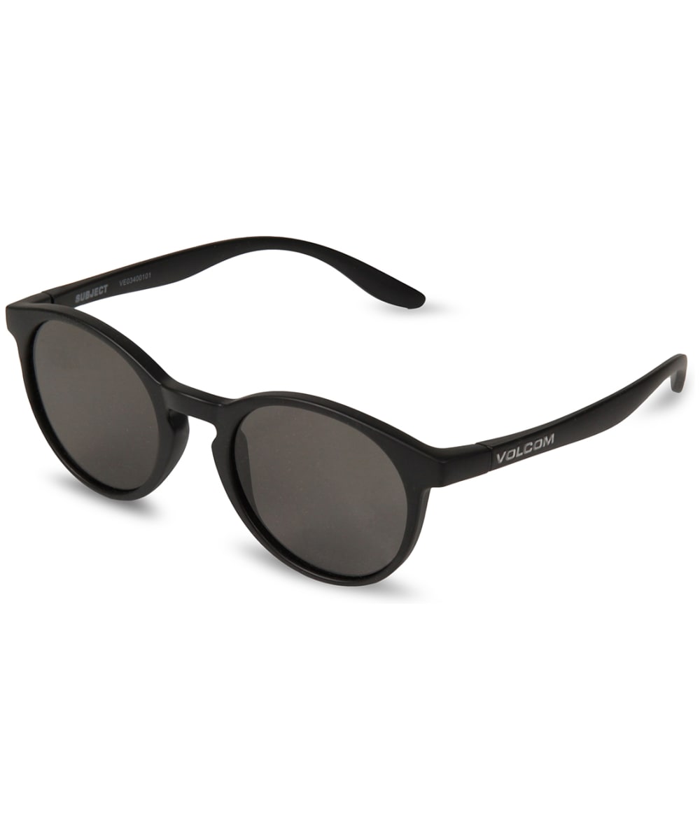 View Mens Volcom Subject Sunglasses Matte Black Grey Grey One size information