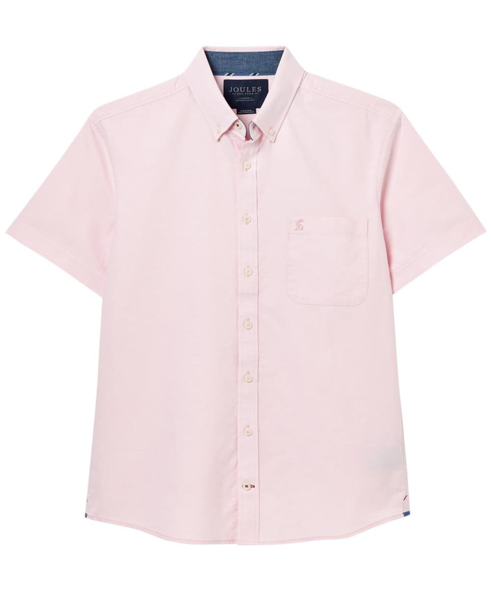 View Mens Joules Short Sleeved Oxford Shirt Pink UK M information