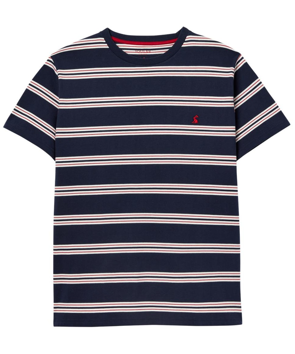 View Mens Joules Boathouse TShirt Red White Navy Stripe UK M information