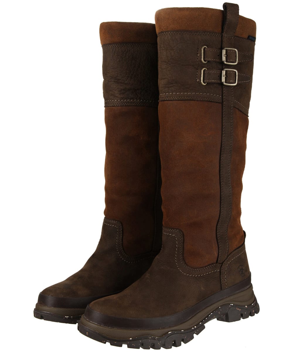 View Womens Ariat Moresby Full Tall H2O Waterproof Leather Boots Java UK 65 information