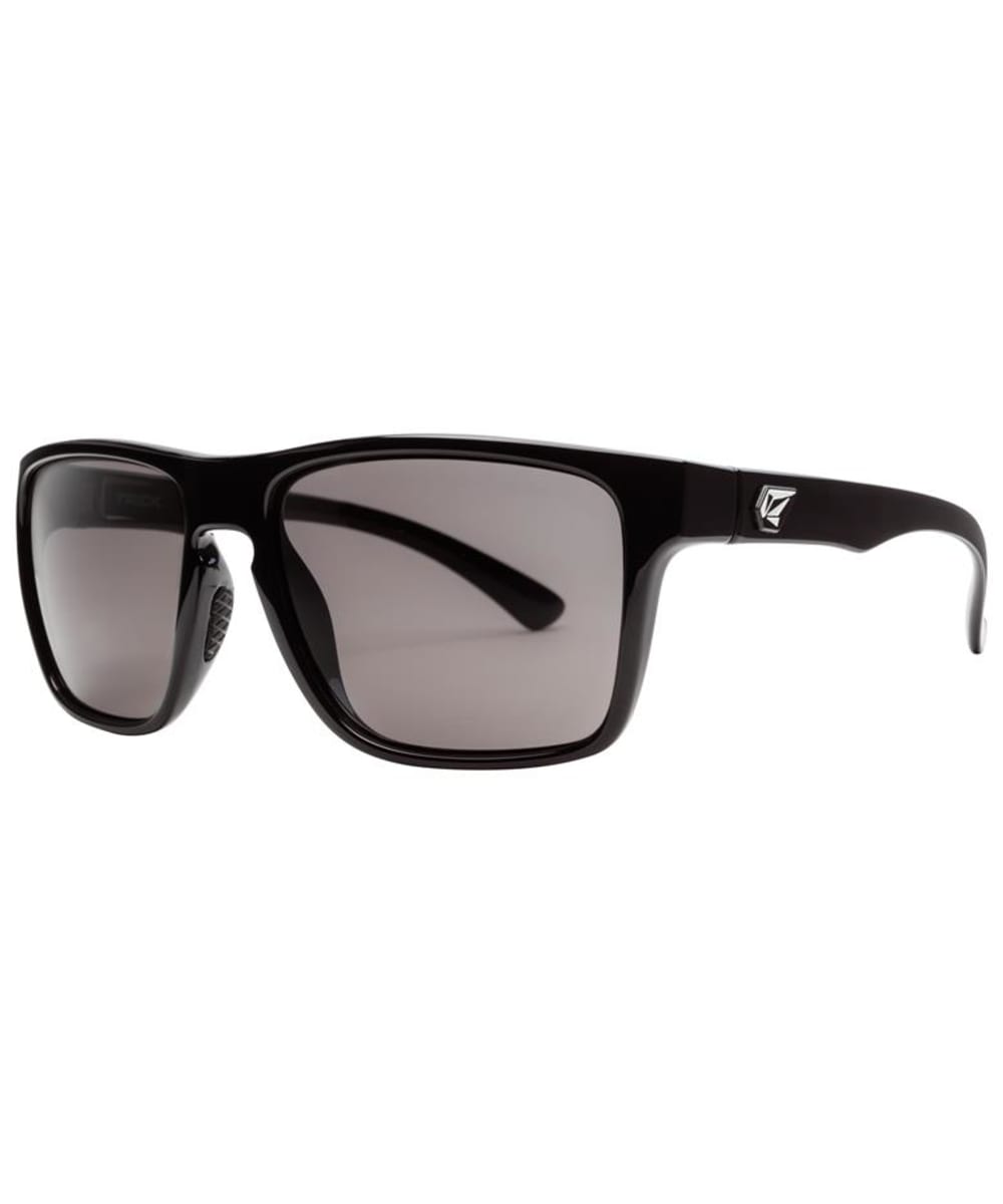 View Mens Volcom Trick Sunglasses Matte Black Gray Polarized Grey Polarized One size information
