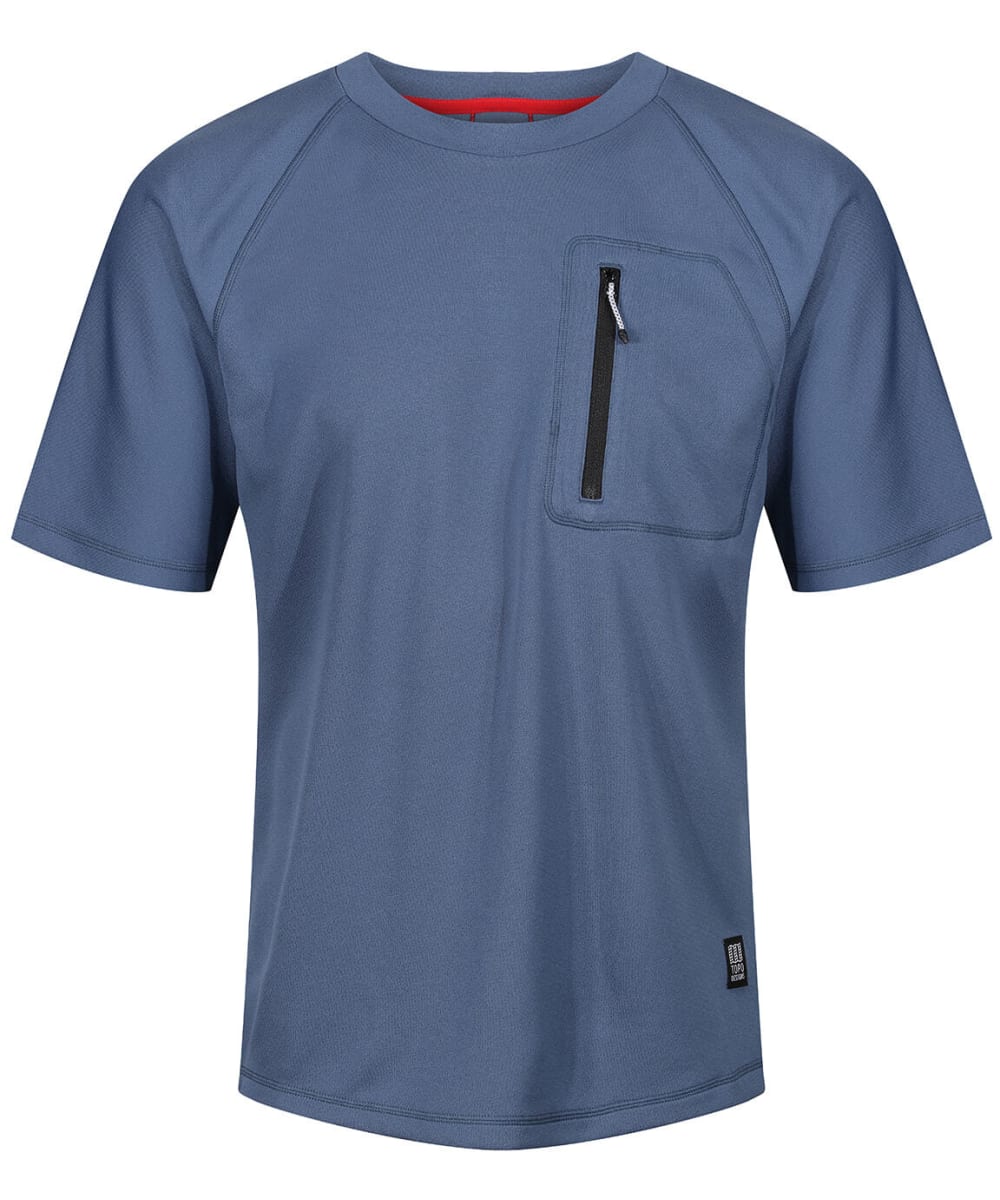 View Mens Topo Designs Relaxed Fit River TShirt Stone Blue M information