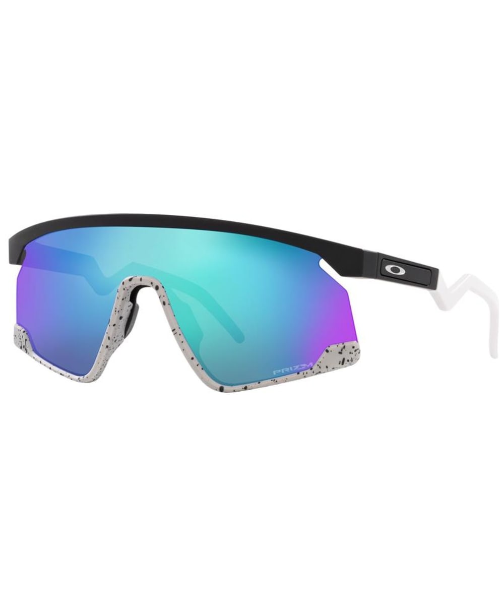View Oakley BXTR Cycling Sports Sunglasses Prizm Sapphire Lens Matte Black One size information