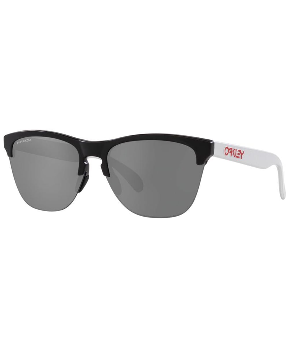 View Oakley Frogskins Lite Sports Sunglasses Prizm Black Lens Matte Black One size information