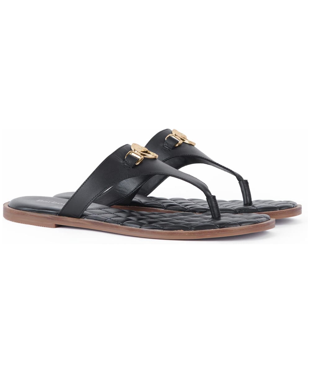View Womens Barbour Baymouth Sandals Black UK 4 information