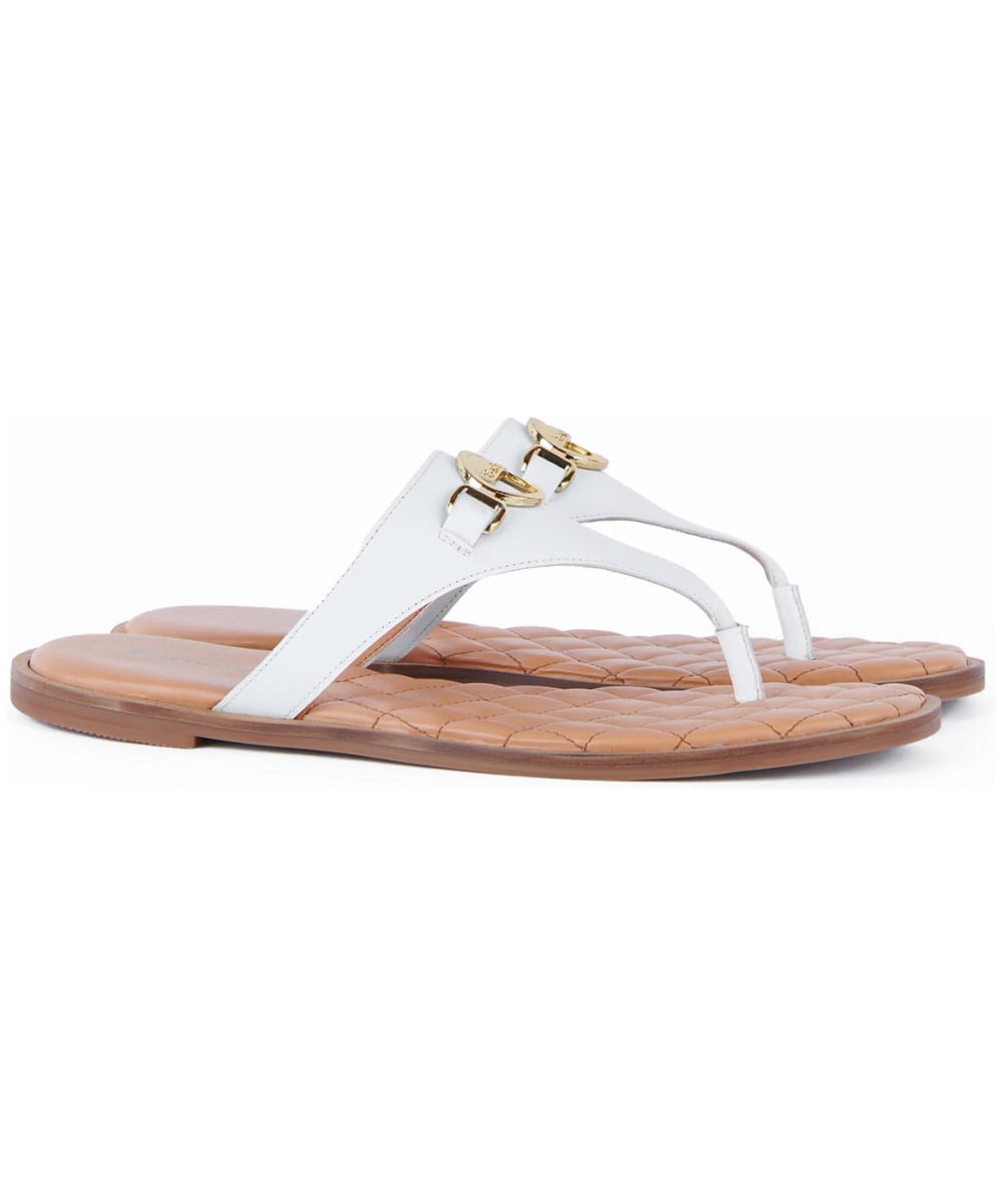 View Womens Barbour Baymouth Sandals White UK 7 information