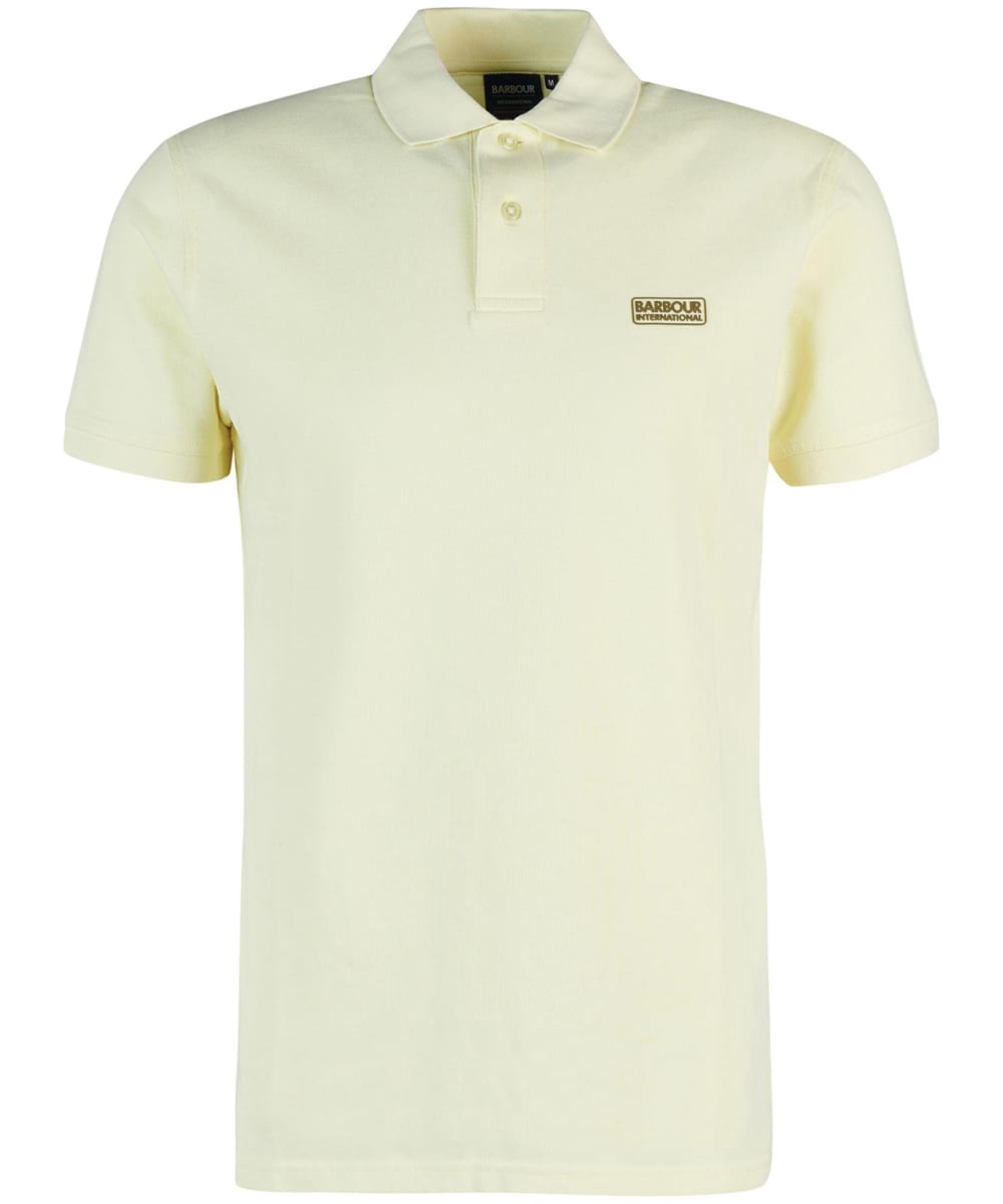 View Mens Barbour International Essential Polo Yellow Haze UK S information
