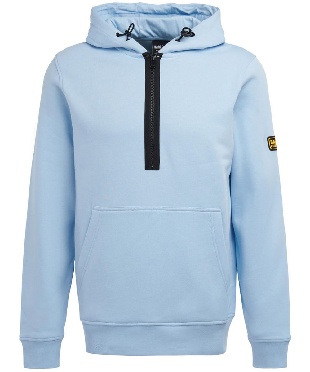 Men s Barbour International Badge Half Zip Hoodie
