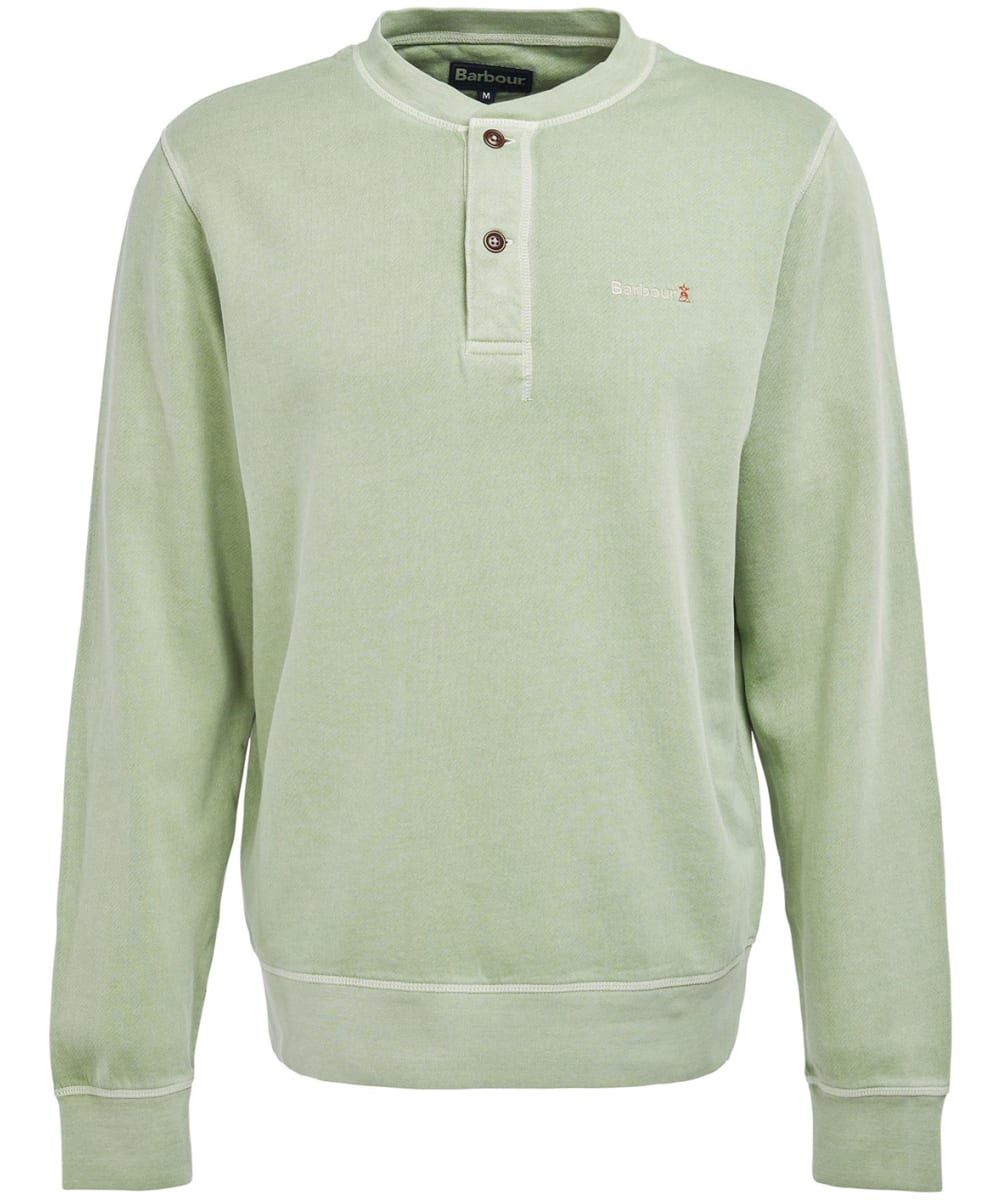 View Mens Barbour Westwick Henley Sweater Burnt Olive UK S information