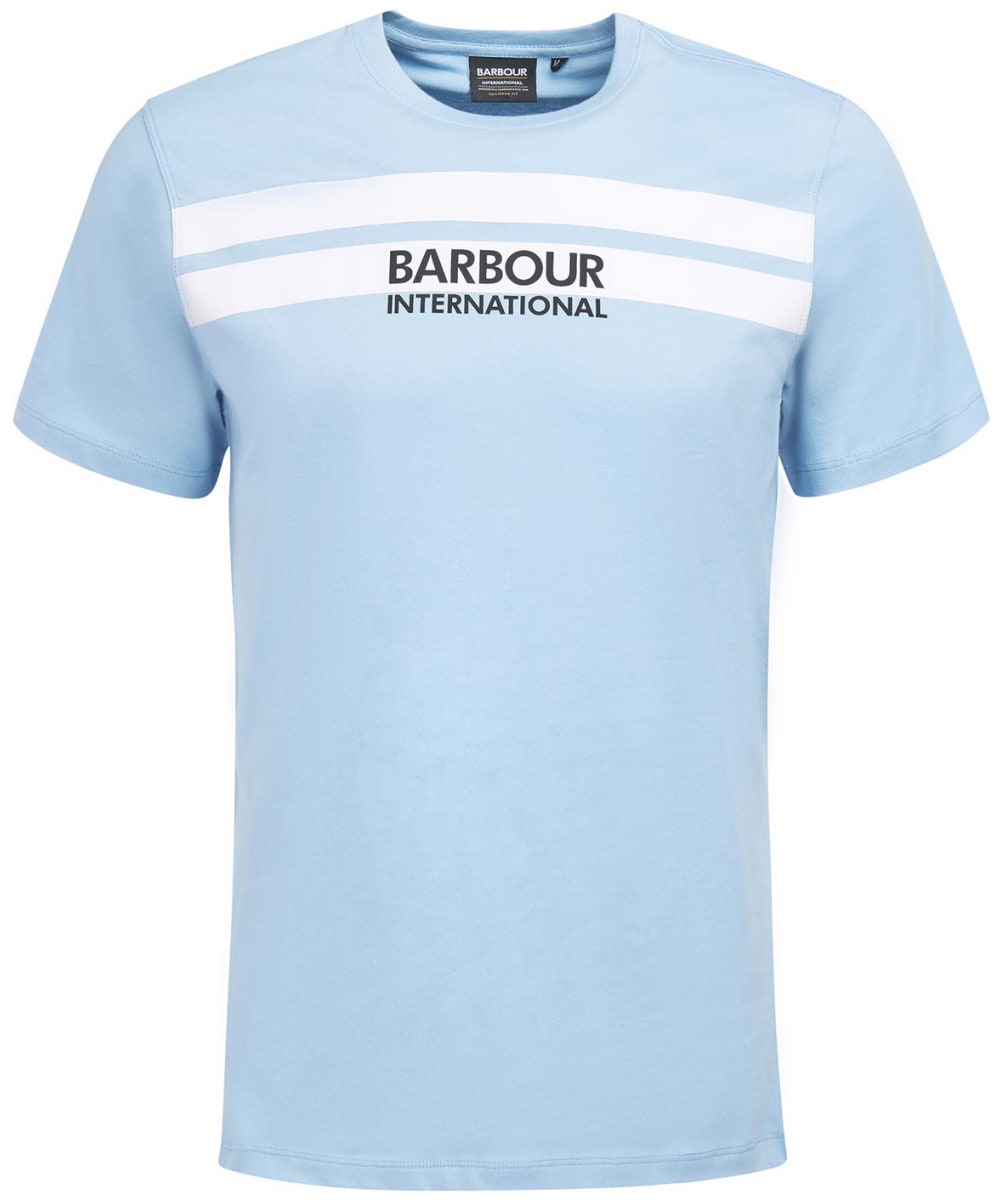 View Mens Barbour International Highside TShirt Faded Blue UK XXL information