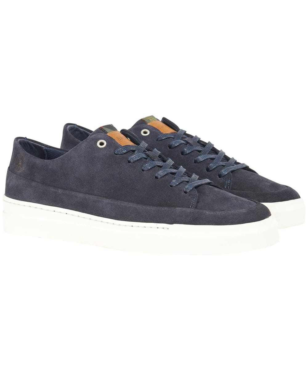 View Mens Barbour Lago Trainers Navy Suede UK 8 information