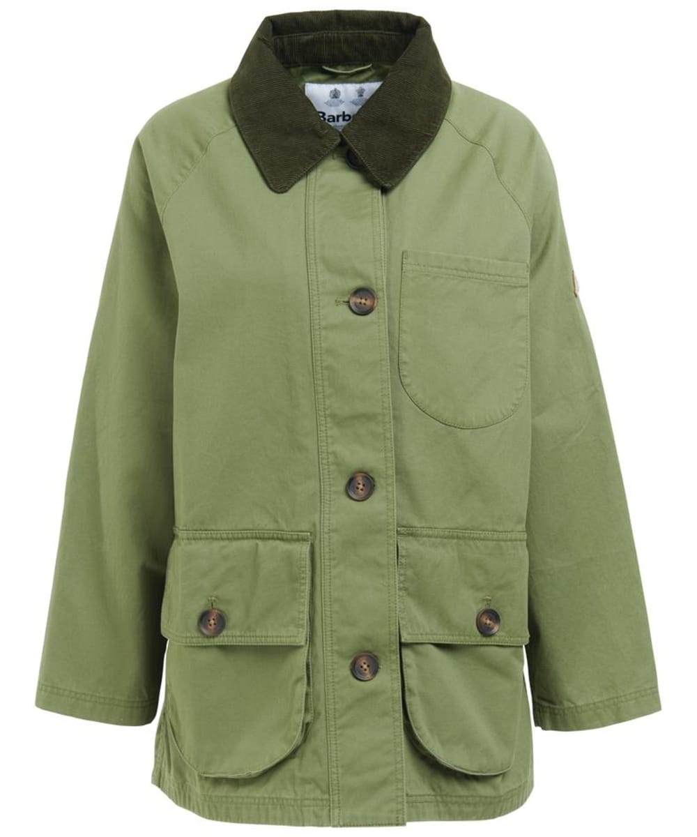 View Womens Barbour Pennycress Casual Jacket Olivine UK 12 information