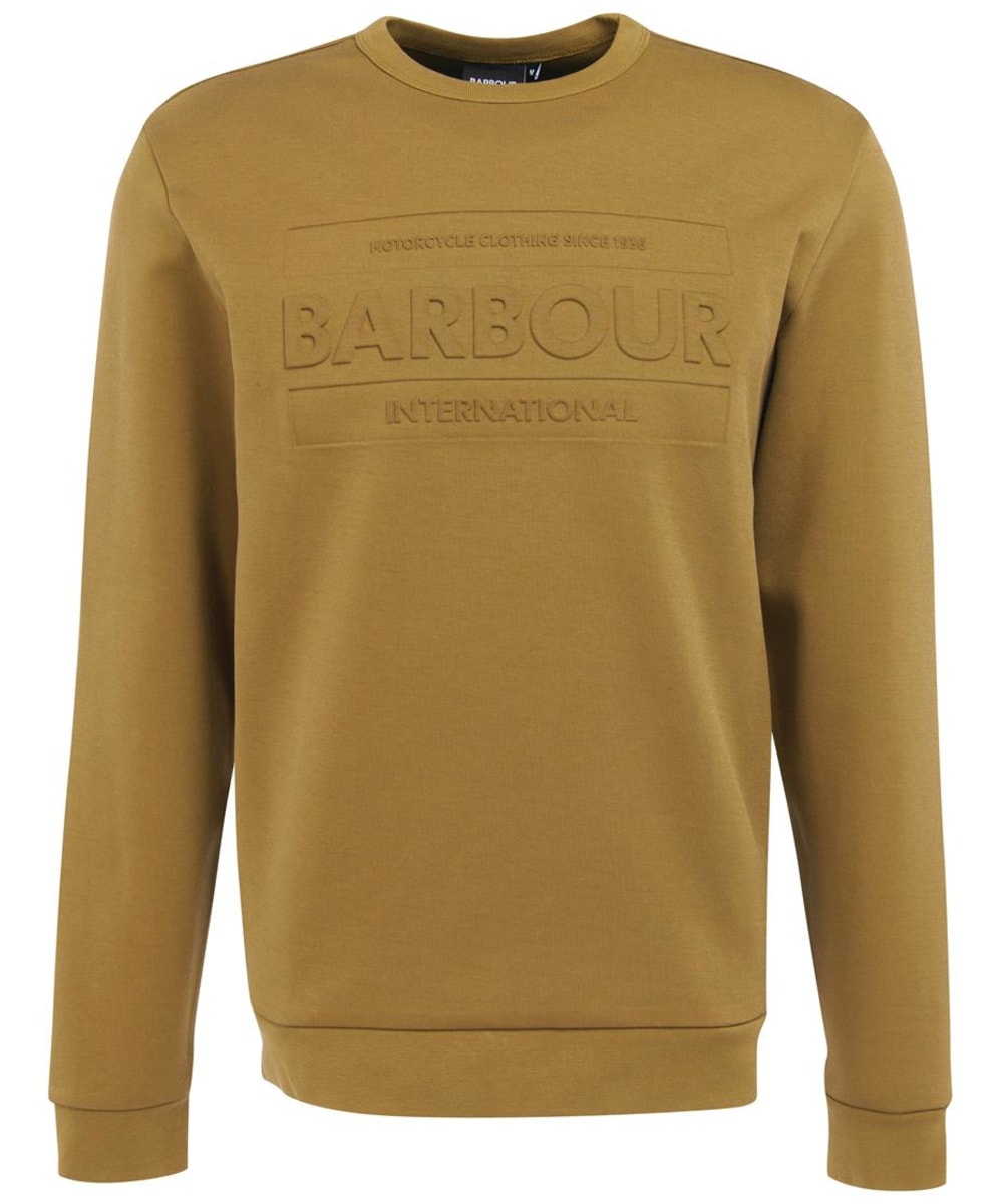 View Mens Barbour International Stamp Crew Sweater Archive Olive UK M information