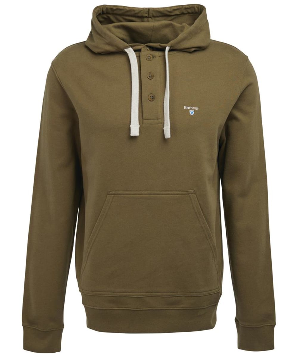 View Mens Barbour Hetton Hoodie Mid Olive UK M information