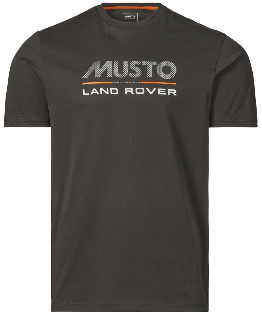 View Mens Musto Land Rover Logo Short Sleeve TShirt 20 Black UK M information