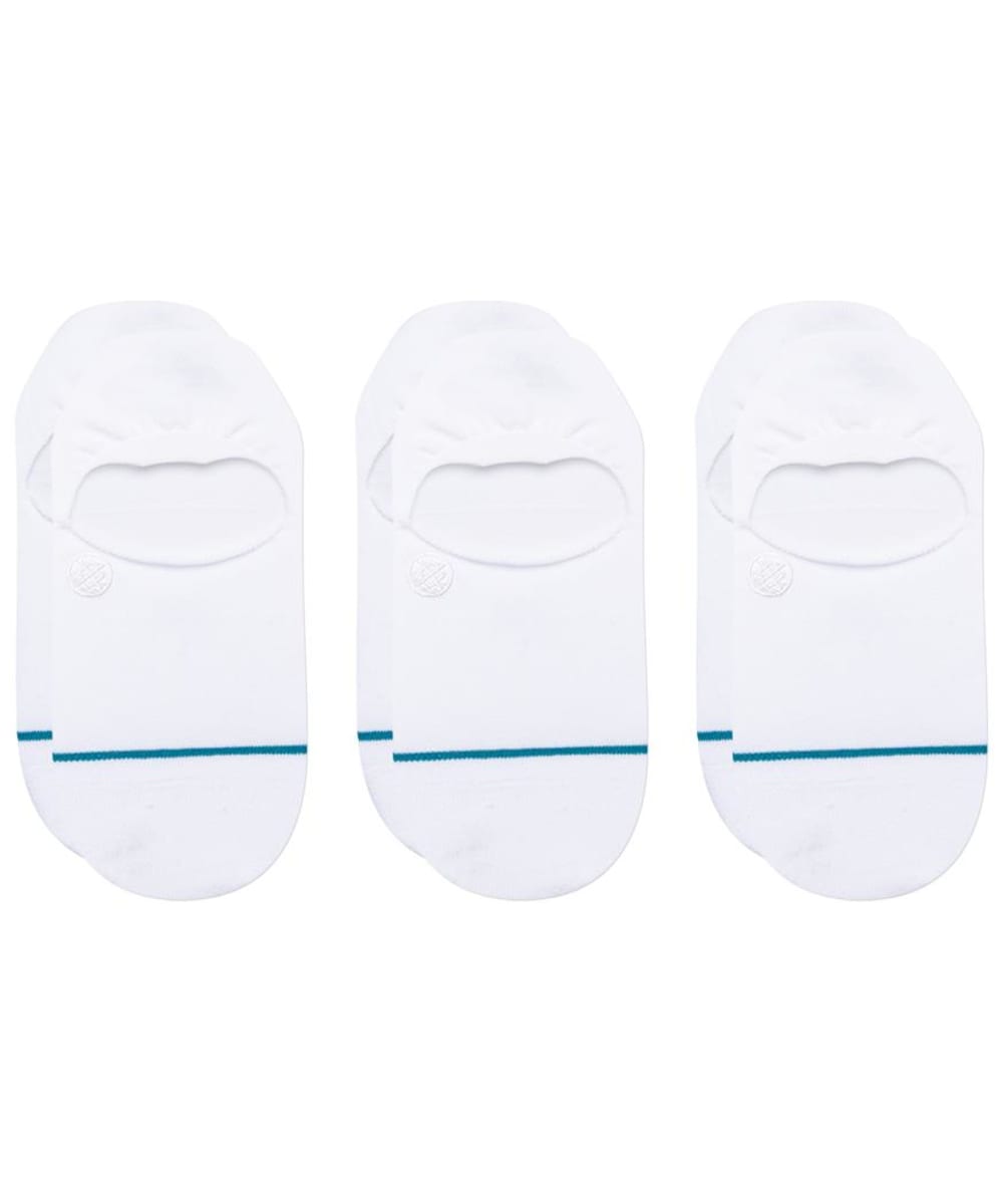 View Stance Icon No Show Combed Cotton Socks 3 Pack White UK 355 information