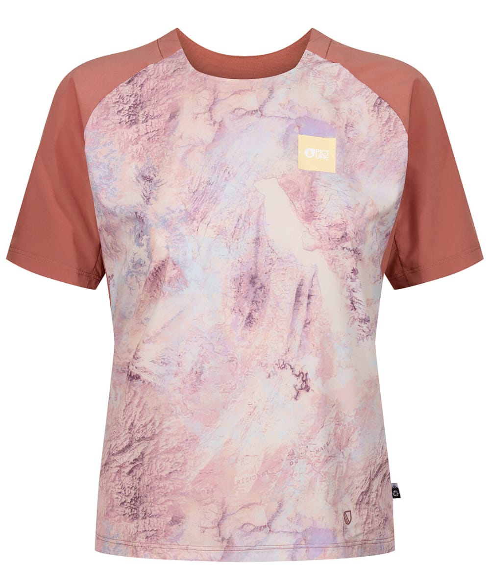 View Womens Picture Ice Flow Print Short Sleeve TShirt Geology Cream L information