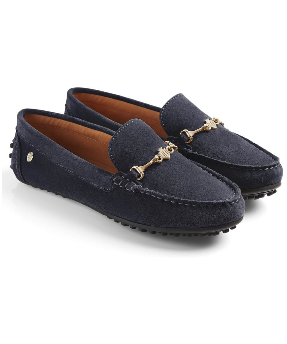 View Womens Fairfax Favor Trinity Driving Shoes Navy Suede UK 5 information