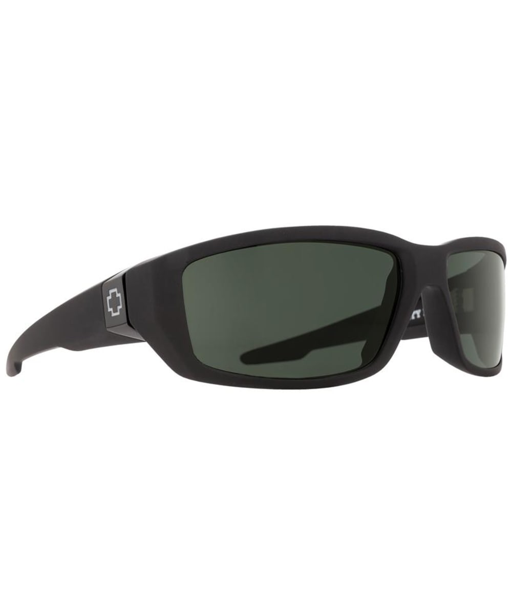 View SPY Dirty Mo Sunglasses Soft Matte Black Happy Gray Green Polarized Soft Matte Black One size information
