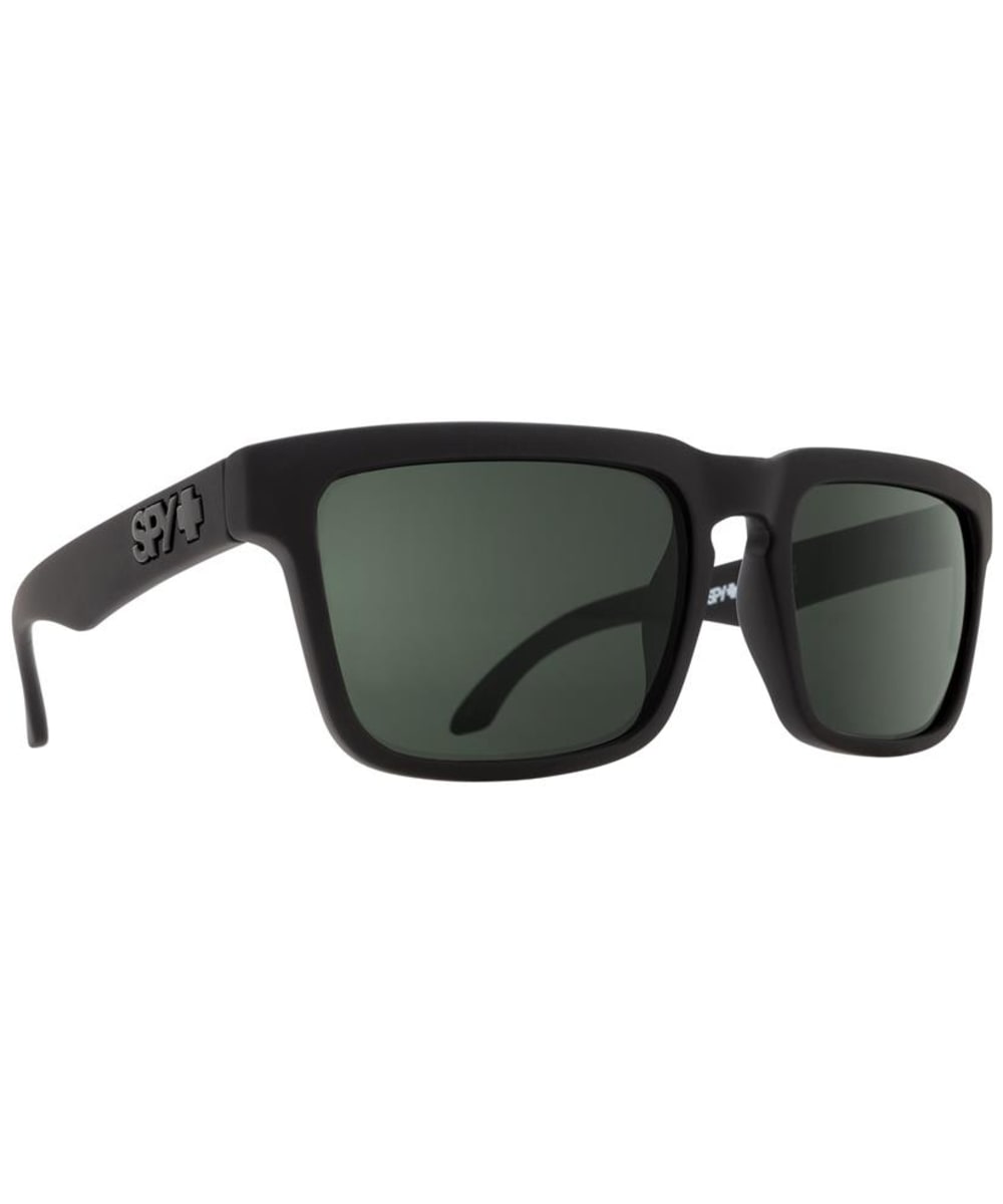 View SPY Helm Grilamid Sports Sunglasses Happy Gray Green Polarized Lens Soft Matte Black One size information