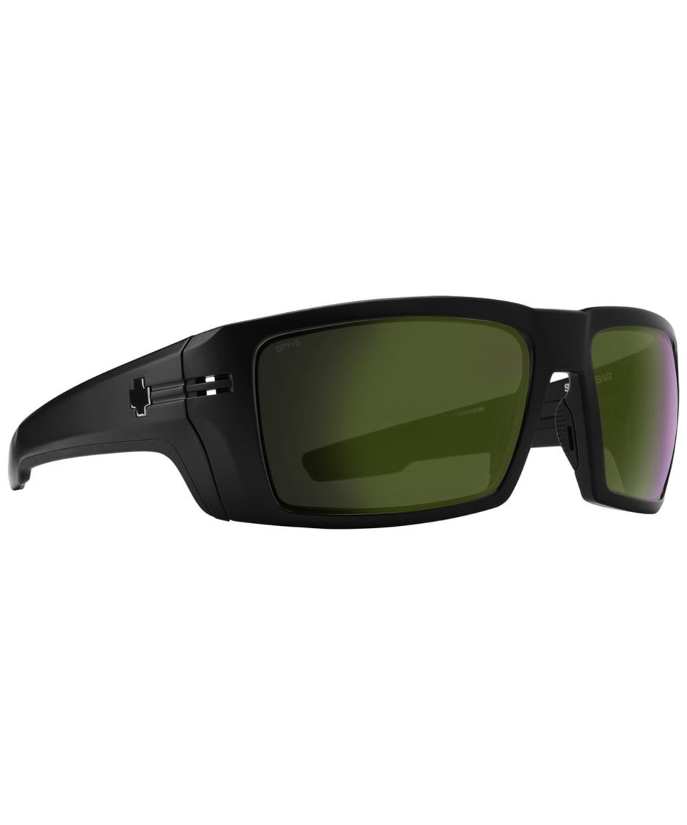View SPY Rebar ANSI Sports Sunglasses Happy Bronze Polar Olive Spectra Mirror Lens Matte Black One size information
