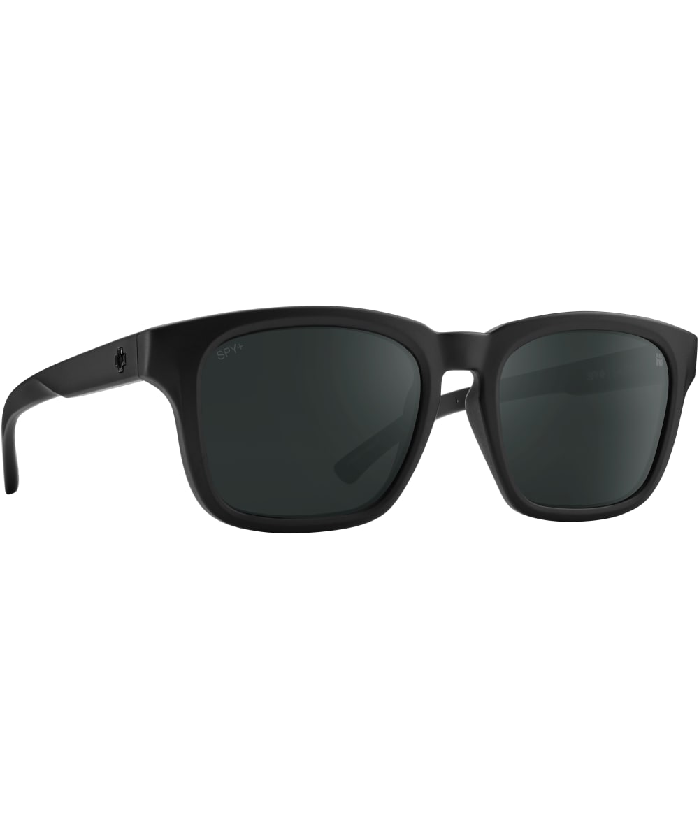 View Spy Saxony Grilamid Sports Sunglasses Happy Boost Bronze Polarized Black Mirror Lens Matte Black One size information