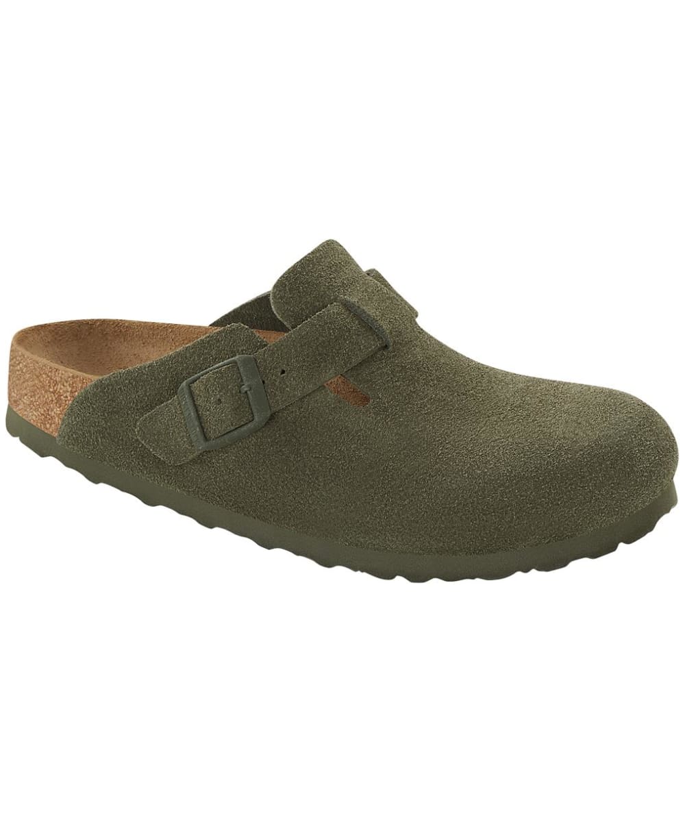View Birkenstock Boston Suede Leather Clogs Regular Footbed Thyme UK 8 information