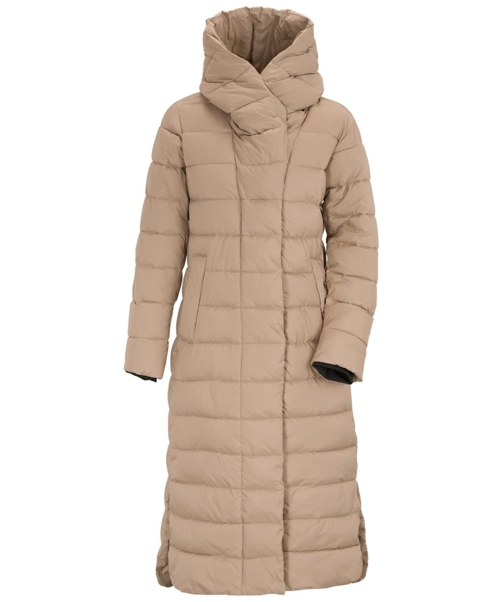 View Womens Didriksons Stella Padded Quilted Parka 4 Beige UK 8 information