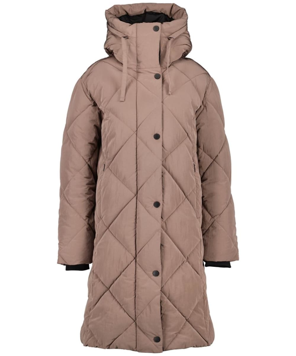 View Womens Didriksons Torun Quilted Water Repellent Parka 3 Bark UK 12 information