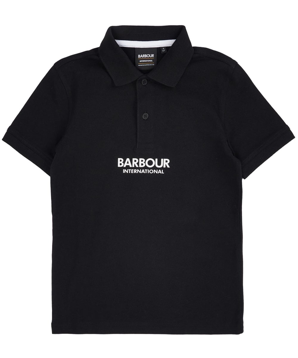 View Boys Barbour International Formula Polo Shirt 1015yrs Black 1415yrs XXL information