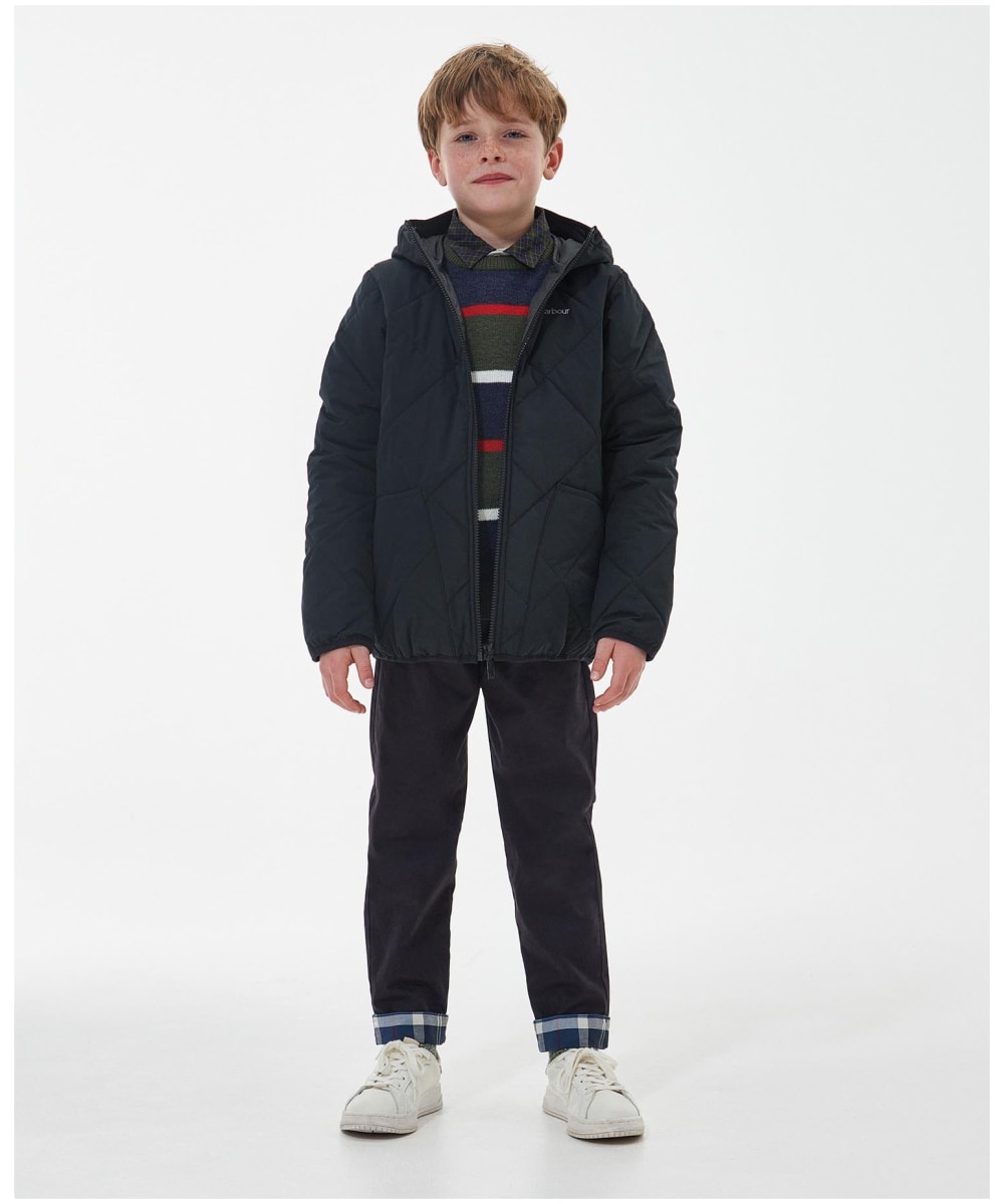 Boy's Barbour Hooded Liddesdale Quilted Jacket - 10-15yrs