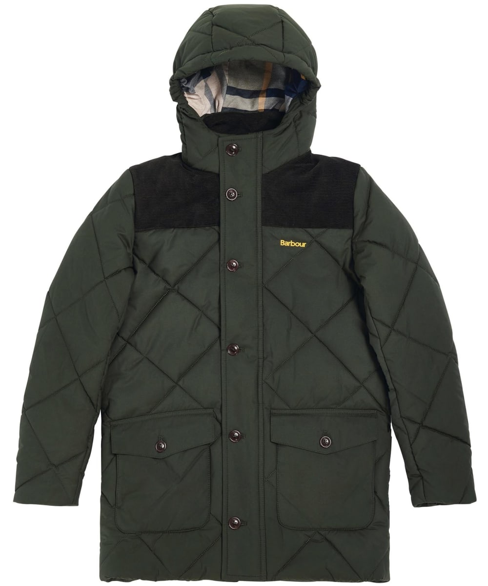 View Boys Barbour Elmwood Quilted Jacket 69yrs Sage 67yrs S information