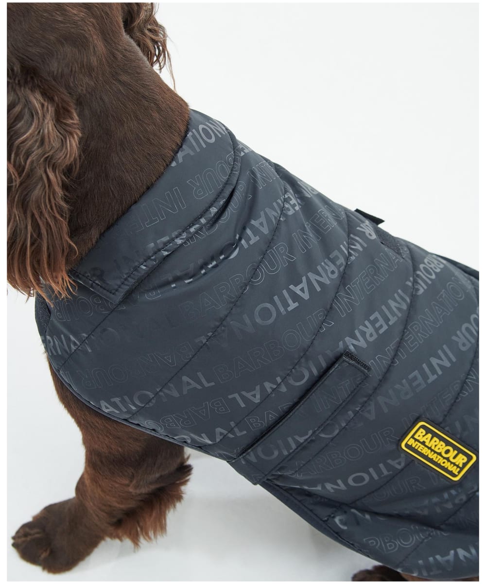 Barbour international dog coat sale