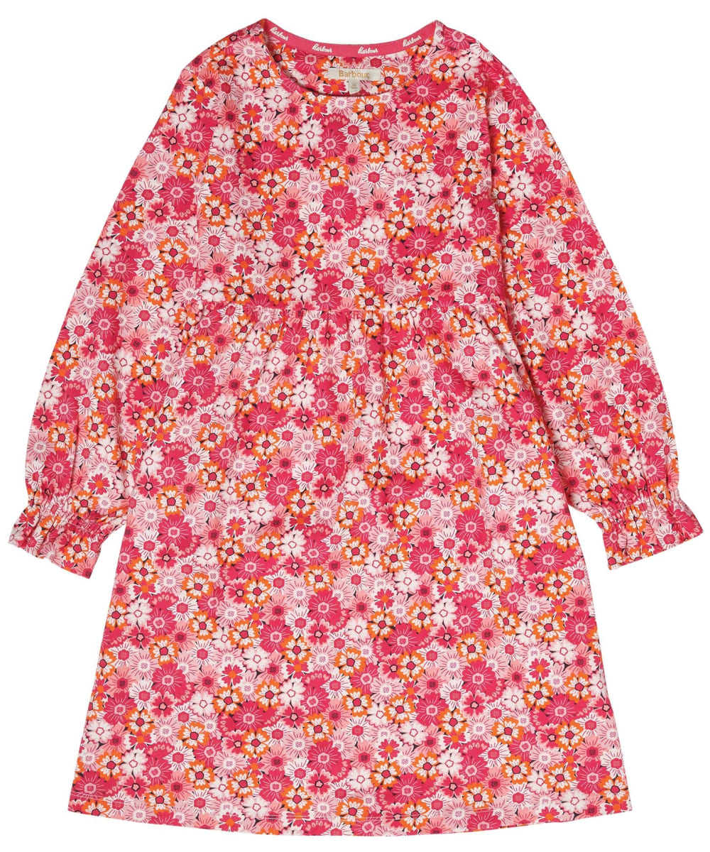 View Girls Barbour Sienna Dress 1015yrs Pink Dahlia Floral 1415yrs XXL information