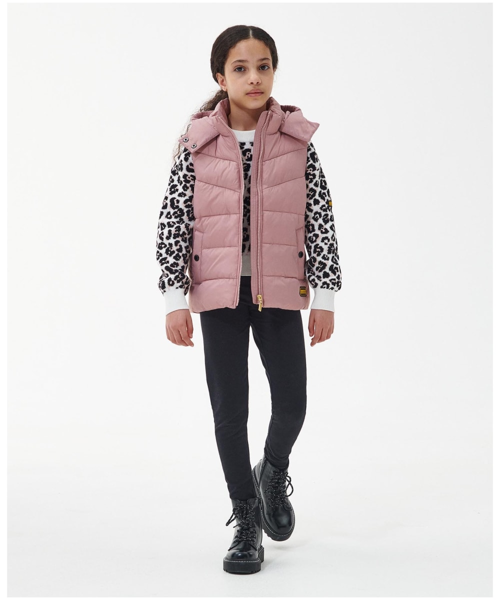 Girls barbour gilet hot sale